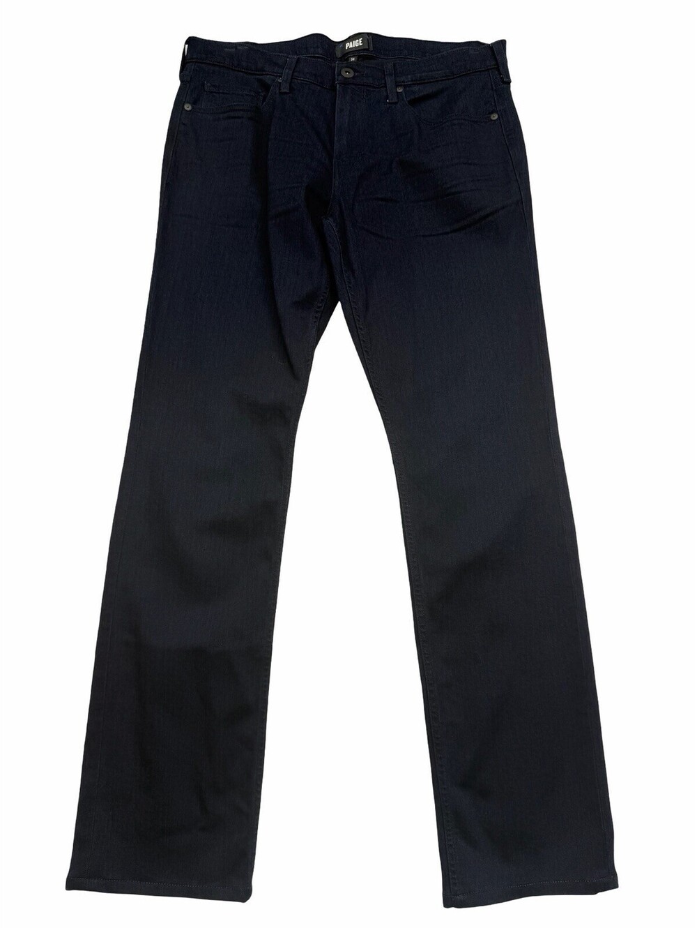Paige Federal Slim Straight Jeans Dark Wash Blue Size 34 W | 33 L